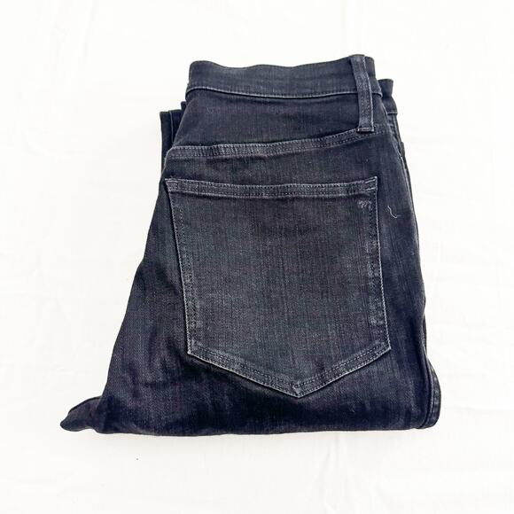 Madewell Curvy Stovepipe Black Denim Jeans Straight Leg Size 30 MINT - Picture 1 of 9